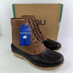 JBU Men's Maine Waterproof Duck Boot  Tan / Brown Shoes